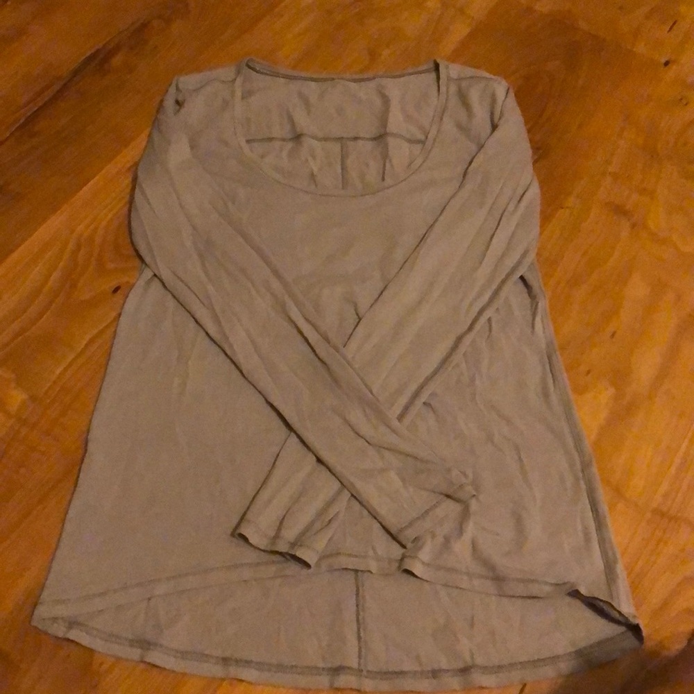 Womens lululemon grey long sleeve